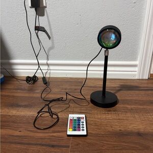 Black LED sunset Lamp with Remote